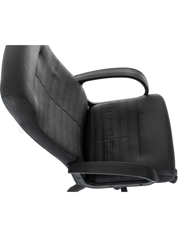 Кресло VB_EChair 659LT PU черный эко.кожа крестов. пластик