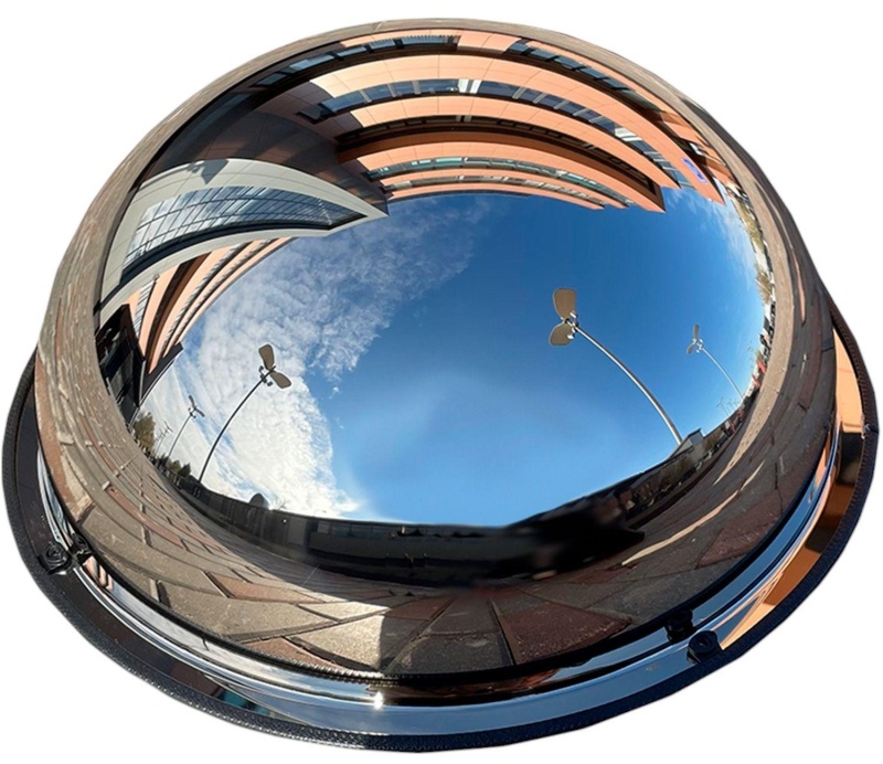 Зеркало противокражное обзорное, для помещений купольное 800 мм Turbosky