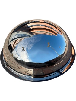 Зеркало противокражное обзорное, для помещений купольное 800 мм Turbosky