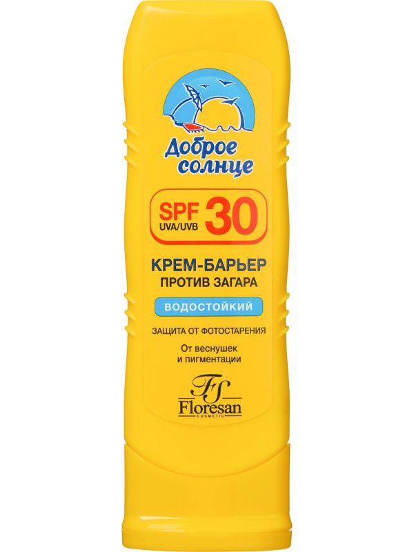 Крем барьер от загара, веснушек и пигментации SPF 30. Водостойкий