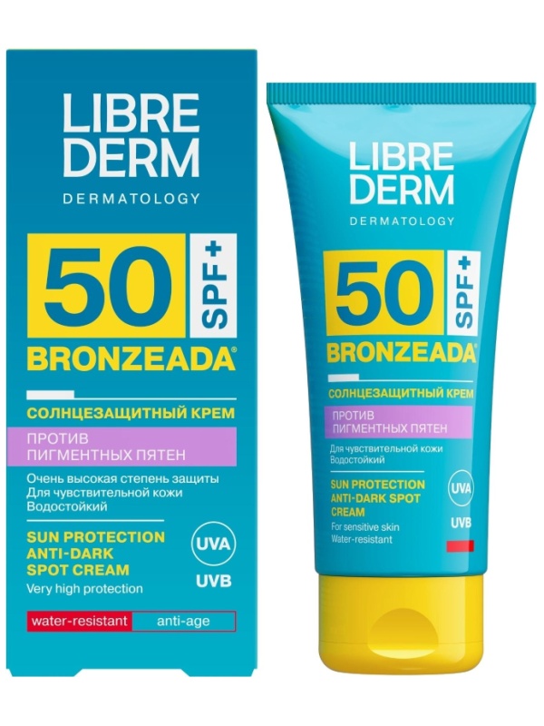 Крем солнцезащитный LIBREDERM BRONZEADA против пигментных пятен SPF50 50 мл