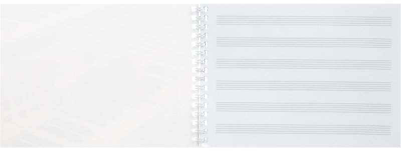 Тетрадь для нот А5 24л.,  альбомная ИНСТРУМЕНТЫ НА РЕПЕТИЦИИ, 24-1027