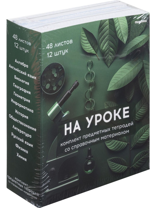 Тетрадь предметная 48л. 'НА УРОКЕ', набор 12 шт., 48-2380
