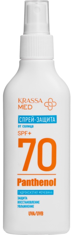 Спрей Пантенол для защиты от солнца KRASSA MED SPF 70+ 150 мл