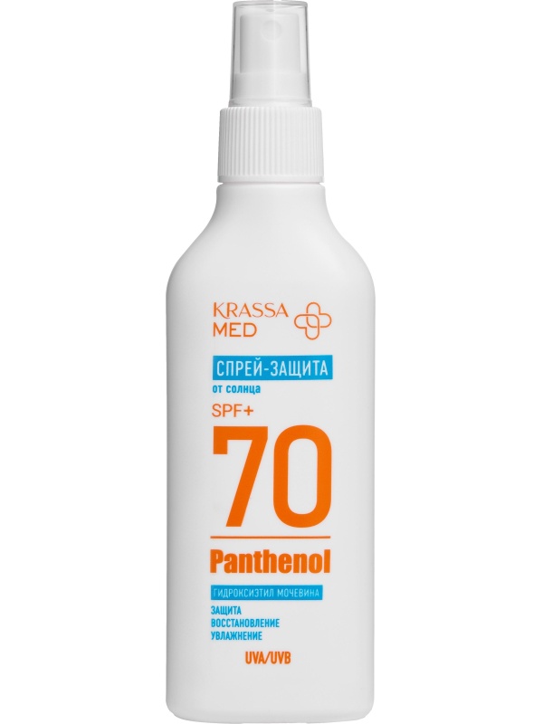 Спрей Пантенол для защиты от солнца KRASSA MED SPF 70+ 150 мл