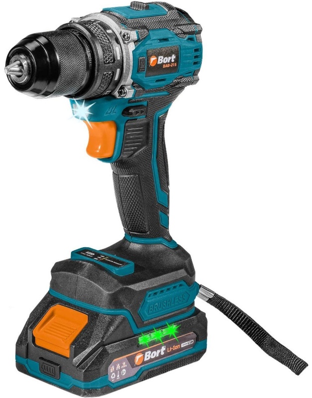 Дрель-шуруповерт аккумуляторная Bort BAB-21S (2x2Ач+ЗУ) (93414912)