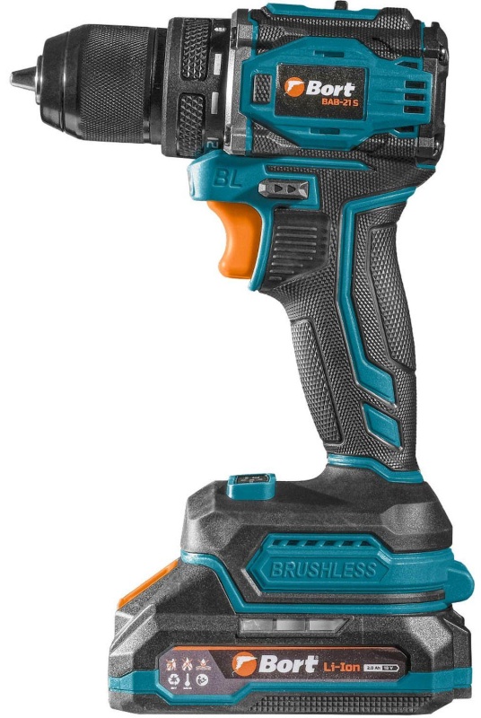 Дрель-шуруповерт аккумуляторная Bort BAB-21S (2x2Ач+ЗУ) (93414912)