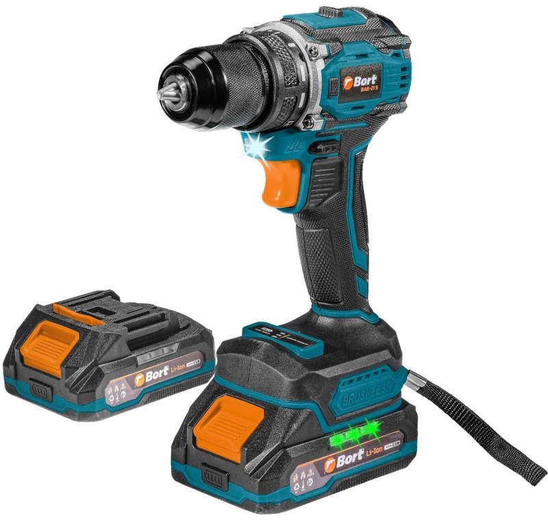 Дрель-шуруповерт аккумуляторная Bort BAB-21S (2x2Ач+ЗУ) (93414912)