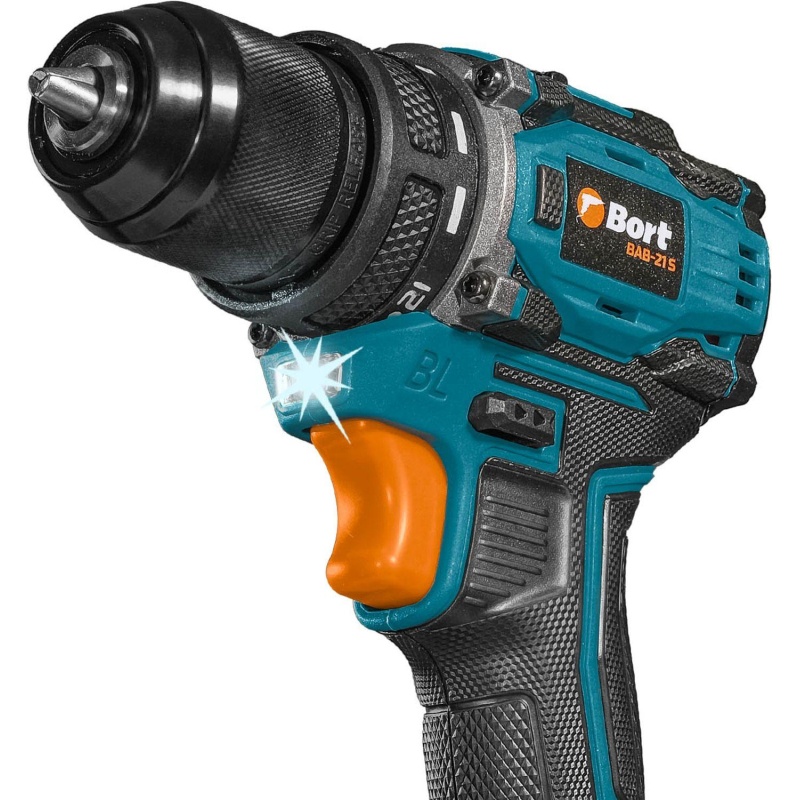 Дрель-шуруповерт аккумуляторная Bort BAB-21S (2x2Ач+ЗУ) (93414912)