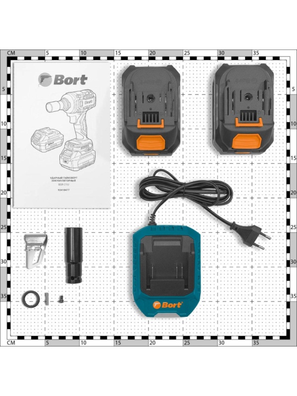 Гайковерт аккумуляторный Bort BSR-21U (2x4Ач+ЗУ) (93418477)