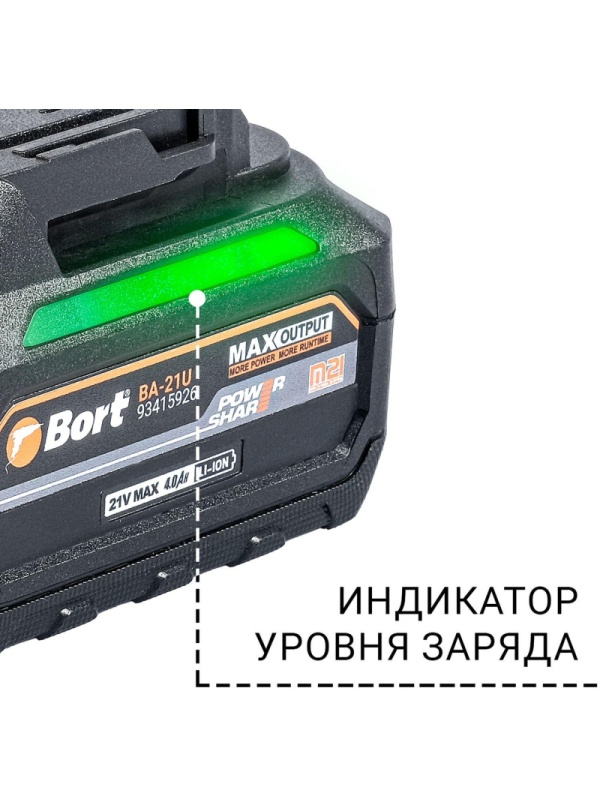 Гайковерт аккумуляторный Bort BSR-21U (2x4Ач+ЗУ) (93418477)