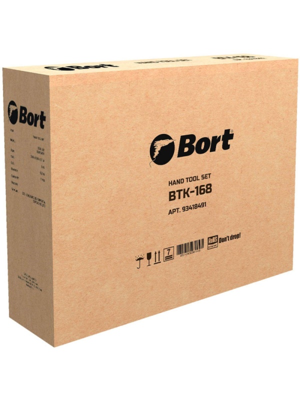 Набор инструмента ручного BORT BTK-168 (93418491)