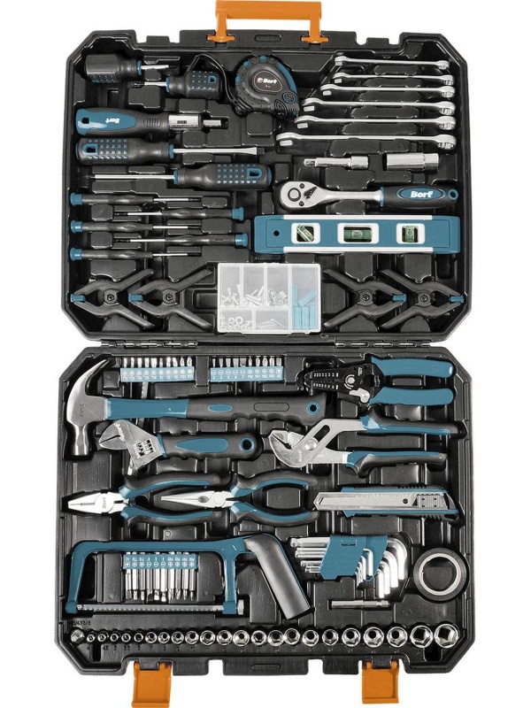 Набор инструмента ручного BORT BTK-168 (93418491)