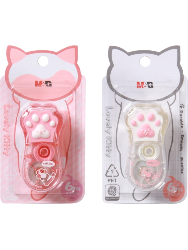 Корректирующая лента M&G 5ммx6м,корп из полистирола,цв в асс,блист ACT75172