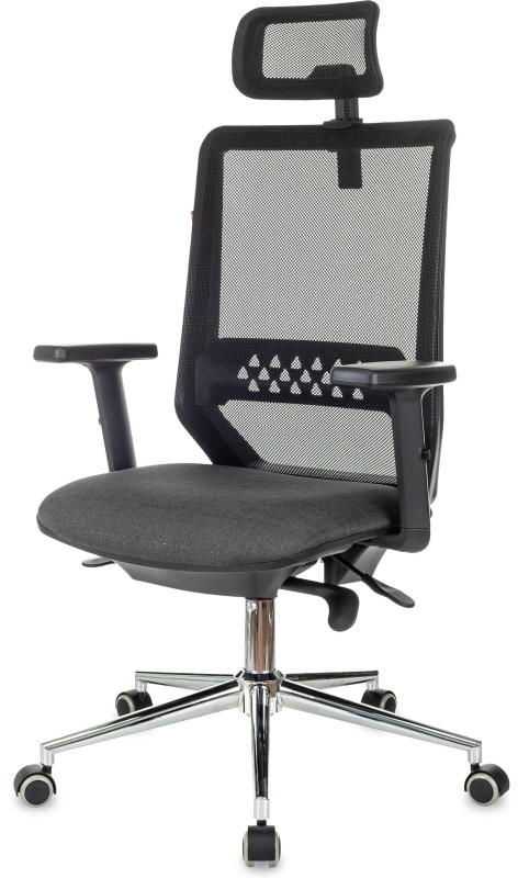 Кресло VB_EChair 663 TC-H/SL черный TW-01 38-418 сетка/ткань