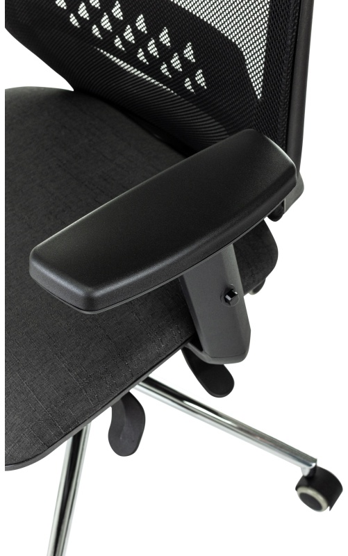 Кресло VB_EChair 663 TC-H/SL черный TW-01 38-418 сетка/ткань