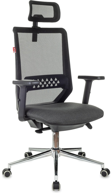 Кресло VB_EChair 663 TC-H/SL черный TW-01 38-418 сетка/ткань