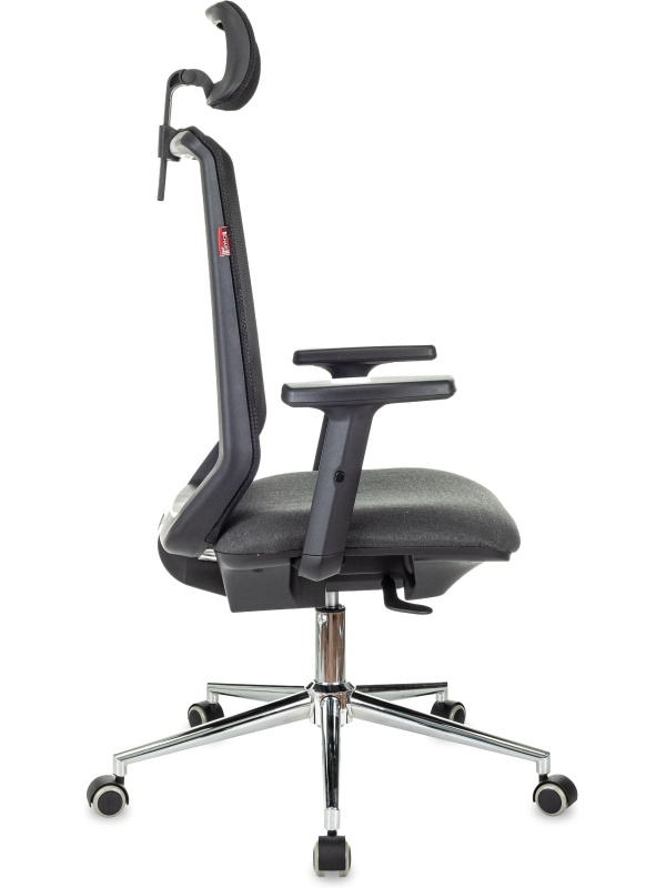 Кресло VB_EChair 663 TC-H/SL черный TW-01 38-418 сетка/ткань
