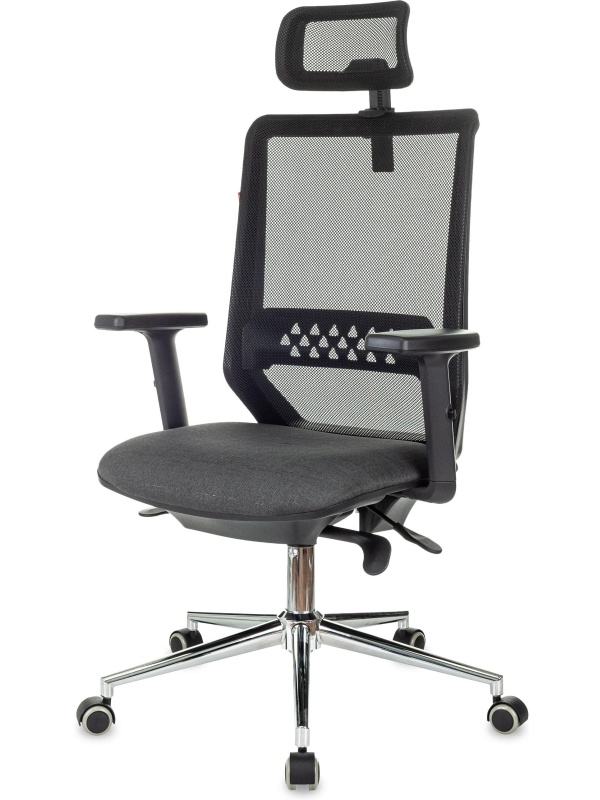 Кресло VB_EChair 663 TC-H/SL черный TW-01 38-418 сетка/ткань
