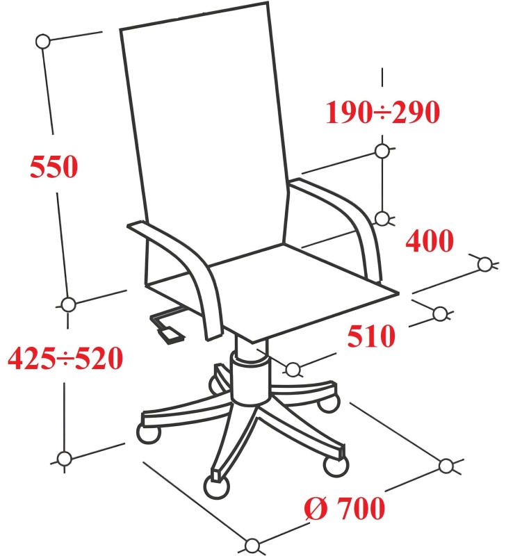 Кресло VB_EChair 663 TC-H черный TW-01 38-418 сетка/ткань