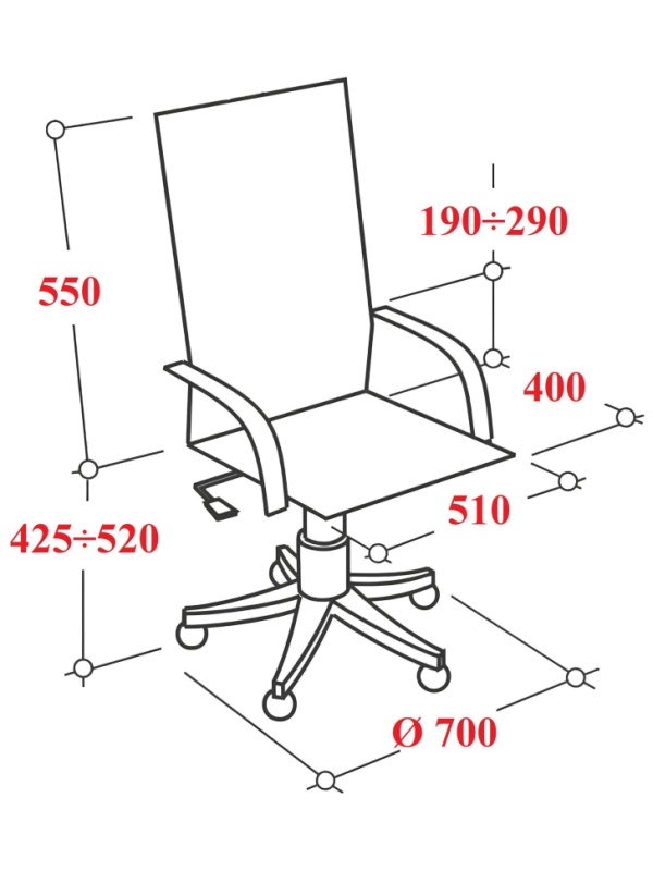 Кресло VB_EChair 663 TC-H черный TW-01 38-418 сетка/ткань