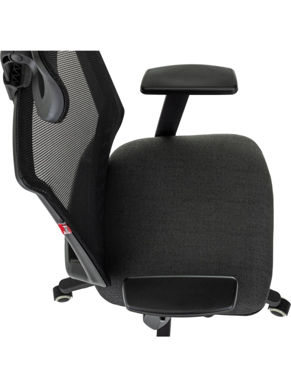 Кресло VB_EChair 663 TC-H черный TW-01 38-418 сетка/ткань
