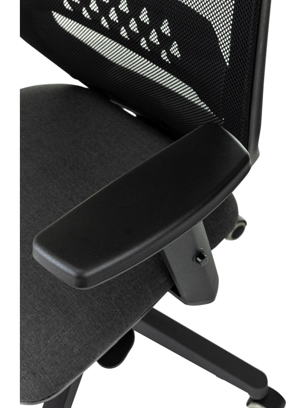 Кресло VB_EChair 663 TC-H черный TW-01 38-418 сетка/ткань