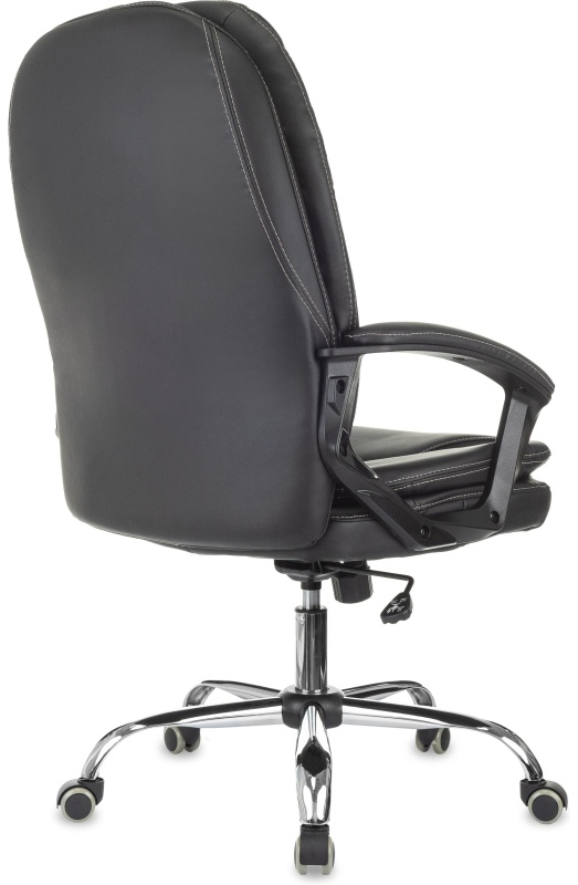 Кресло VB_EChair 668 TPU/SL черный экокожа крестов.металл хром