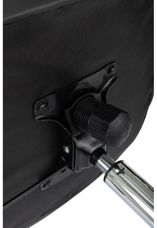 Кресло VB_EChair 668 TPU/SL черный экокожа крестов.металл хром