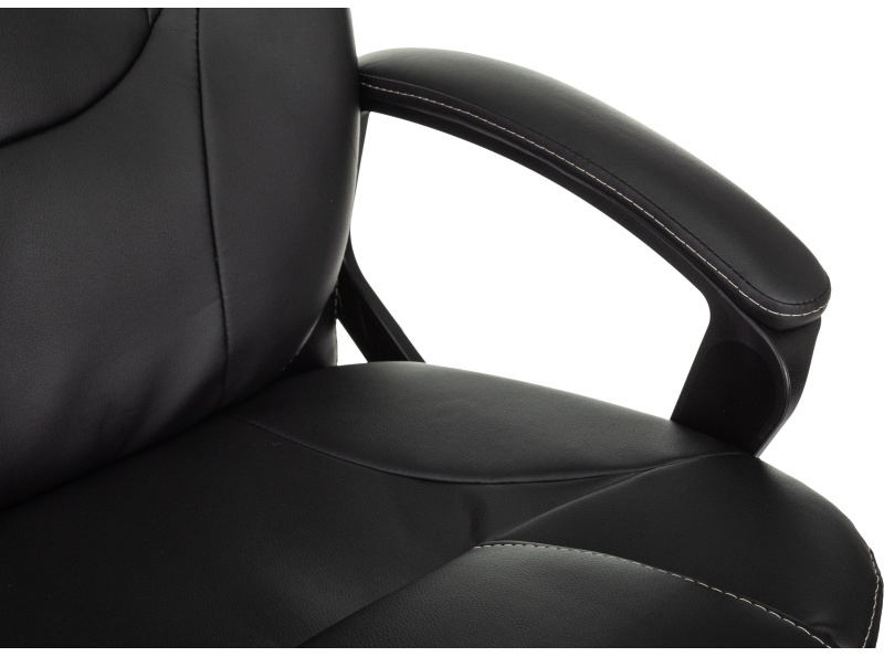 Кресло VB_EChair 668 TPU/SL черный экокожа крестов.металл хром