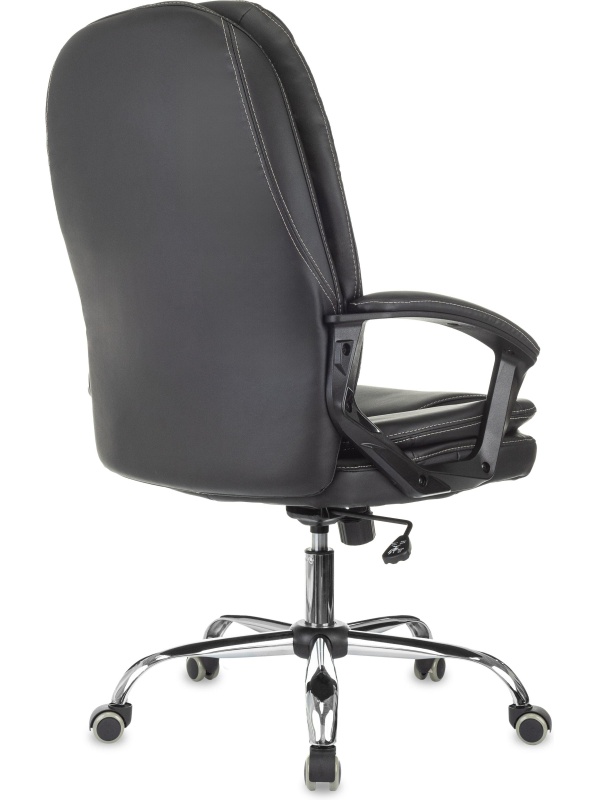 Кресло VB_EChair 668 TPU/SL черный экокожа крестов.металл хром