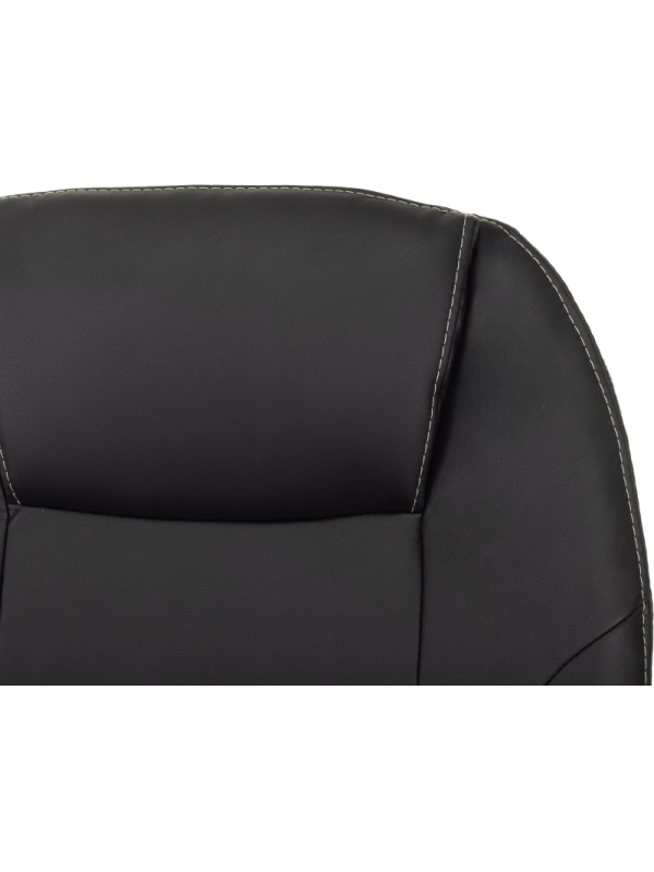 Кресло VB_EChair 668 TPU/SL черный экокожа крестов.металл хром