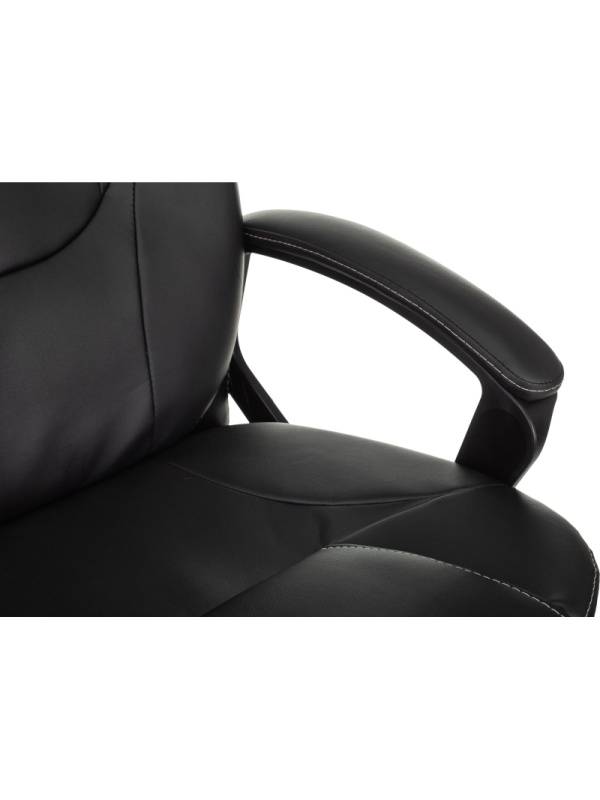 Кресло VB_EChair 668 TPU/SL черный экокожа крестов.металл хром