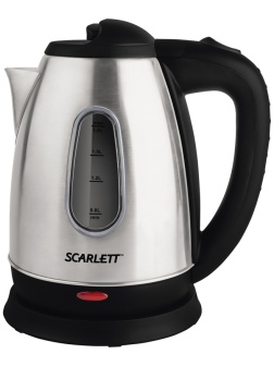 УЦЕНКА-Чайник электрический Scarlett SC-EK21S20, 1,8л, 1600Вт, нержавеющая сталь