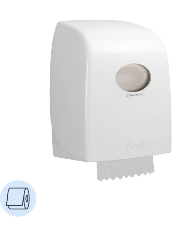 Диспенсер для полотенец в рулонах Aquarius No Touch белый 6959