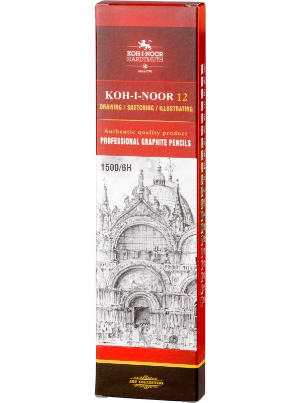 Карандаш чернографитный 1500, 6H 150006H01170