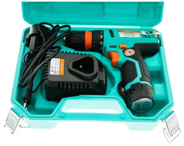 Дрель-шуруповерт аккумуляторная Sturm! 12В, 2х2Ач,съемный патрон (CD3212SC)