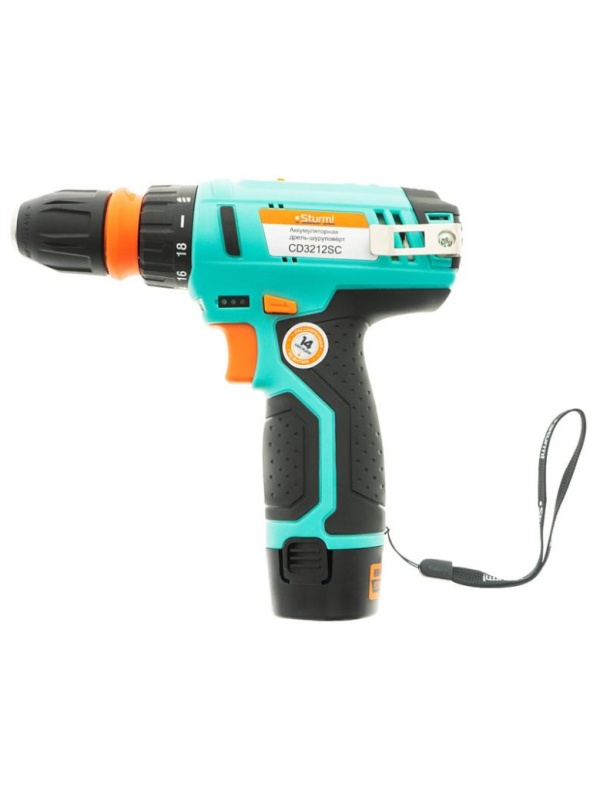 Дрель-шуруповерт аккумуляторная Sturm! 12В, 2х2Ач,съемный патрон (CD3212SC)