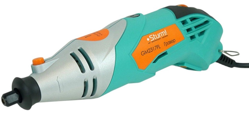 Гравер сетевой Sturm! гибкий вал, подсветка, 120 предметов (GM2317FL)