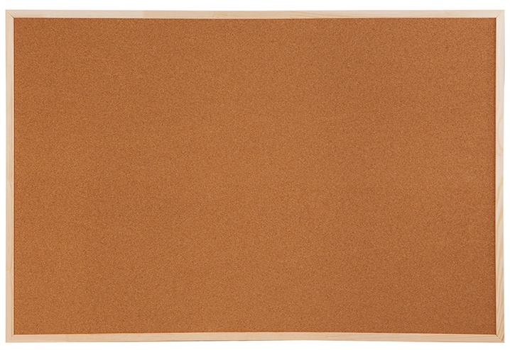 УЦЕНКА - Доска пробковая OfficeSpace, 100*150см, деревянная рамка