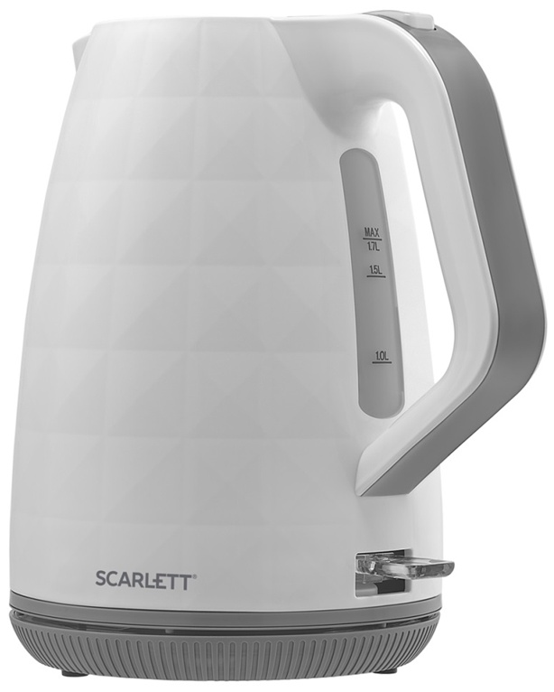 УЦЕНКА - Чайник электрический Scarlett SC-EK18P49, 1,7л, 2200Вт, пластик, белый