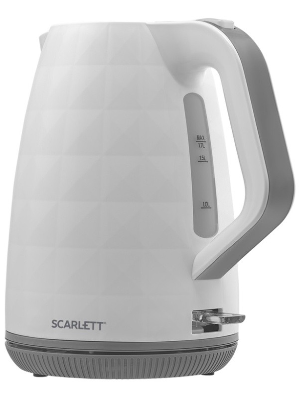 УЦЕНКА - Чайник электрический Scarlett SC-EK18P49, 1,7л, 2200Вт, пластик, белый