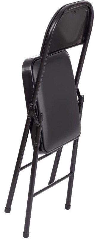 Стул складной UT_ FOLDER (mod. 3022G) кожзам черный/черный (1шт/уп)