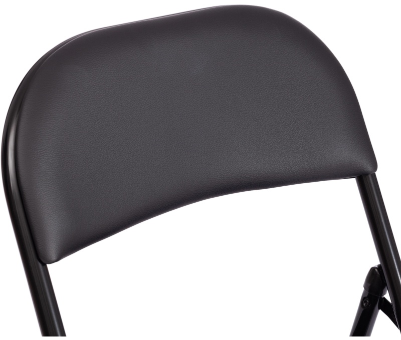 Стул складной UT_ FOLDER (mod. 3022G) кожзам черный/черный (1шт/уп)