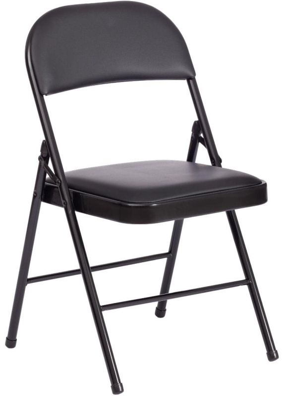 Стул складной UT_ FOLDER (mod. 3022G) кожзам черный/черный (1шт/уп)