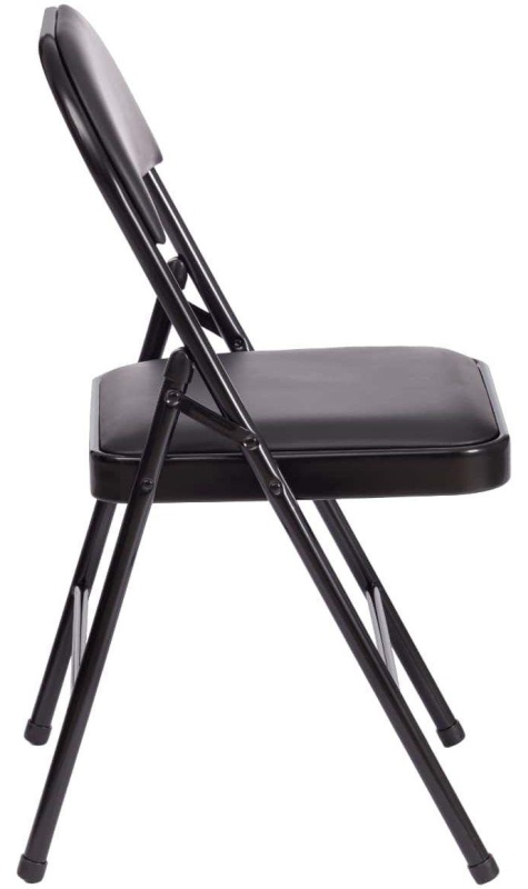 Стул складной UT_ FOLDER (mod. 3022G) кожзам черный/черный (1шт/уп)