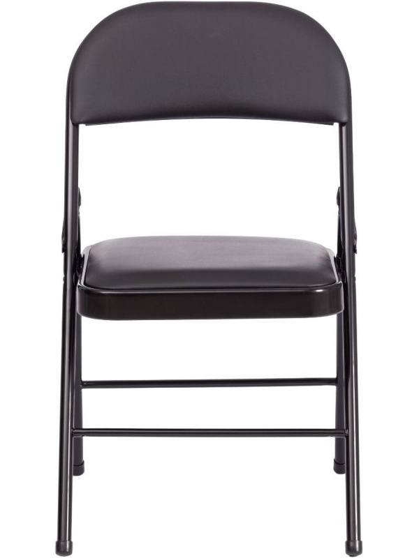 Стул складной UT_ FOLDER (mod. 3022G) кожзам черный/черный (1шт/уп)