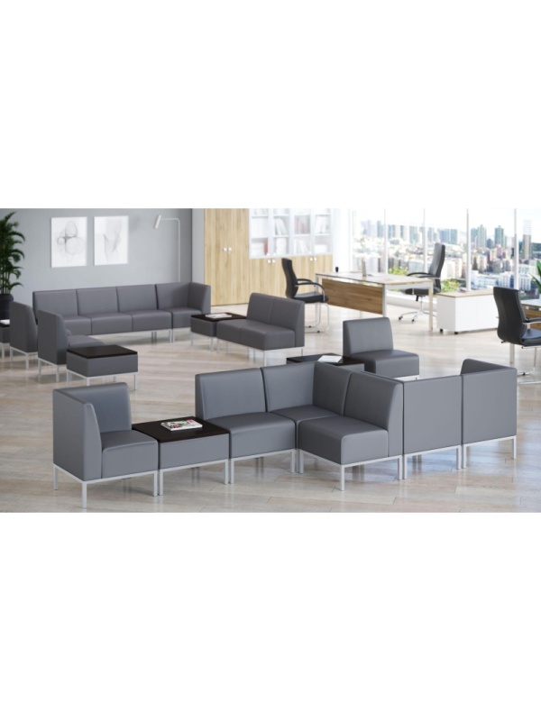 Модуль угловой EF_Компакт вн.90 гр.к/з черн/карк.сер (eurol.9100/RAL9006)