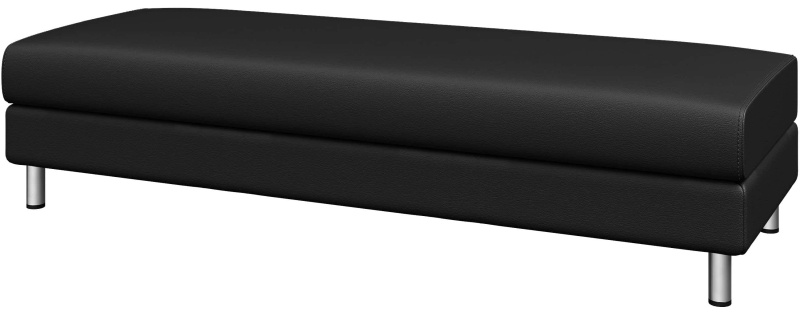 Модуль прямой MV_Банкетка ДОМИНО (Dm-P3) 3-мест. к/з Or16/Ec3001 черный