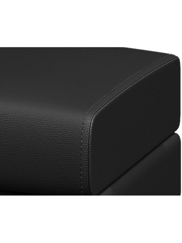 Модуль прямой MV_Банкетка ДОМИНО (Dm-P3) 3-мест. к/з Or16/Ec3001 черный